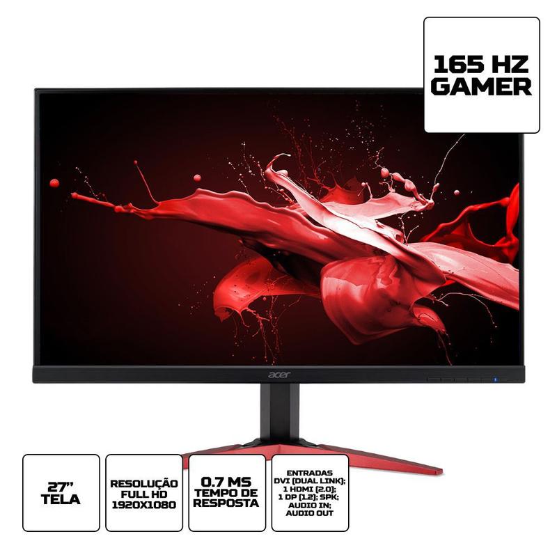 Acer モニター 27インチ RC271Usmidpx Monitor Gamer Acer LED 27 Widescreen, Full HD, HDMI, FreeSync, Som